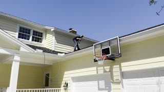 M2 roof cleaning project